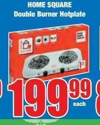 Boxer Home square double burner hotplate offer