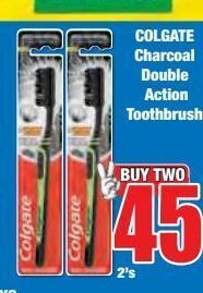 Boxer Colgate charcoal doublee action toothbrush offer