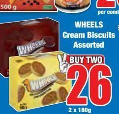 Boxer Wheels cream biscuits assorted offer