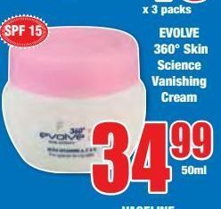 Boxer Evolve 360ª skin science vanishing cream offer