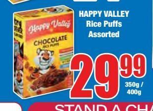 Happy valley rice puffs assorted
