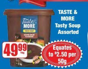 Boxer Taste & more tasty soup assorted offer