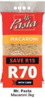 Checkers Mr. Pasta Macaroni 3kg offer