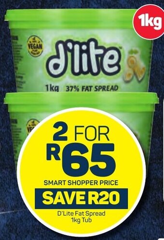 Pick n Pay D'Lite Fat Spread 1kg Tub offer