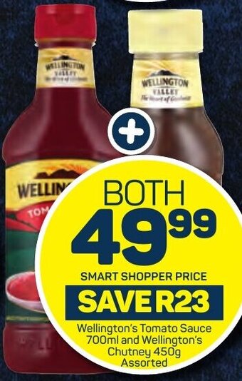 Pick n Pay Wellington's Tomato Sauce 700ml and Wellington's Chutney 450g Assorted offer