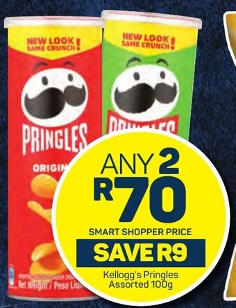 Pick n Pay Kellogg's Pringles Assorted 100g offer