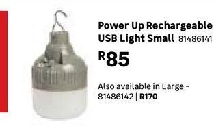 Leroy Merlin Power up rechargeable usb light small offer