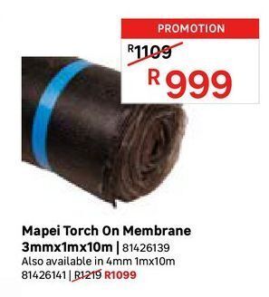 Leroy Merlin Mapei torch on membrane 3mmx1mx10m offer
