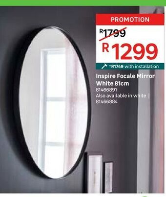 Inspire focale mirror white 81cm