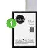 Leroy Merlin Inspire lila picture frames offer