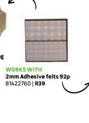2mm adhesives felts 92p
