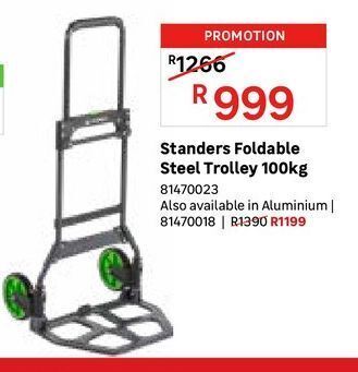 Leroy Merlin Standers foldable steel trolley 100kg offer