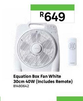 Leroy Merlin Eurolux rechargeable portable fan white 28cm 24w offer