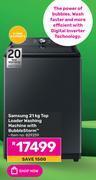 Game Samsung 21kg top loader washing machine with bubblestrom offer