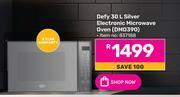 Game Defy 30ltr silver electronic microwave oven dm0390 offer