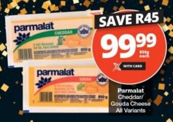 Checkers Parmalat Cheddar/ Gouda Cheese All Variants offer
