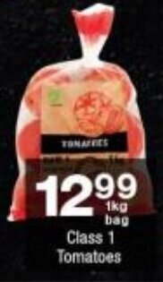 Class 1 Tomatoes