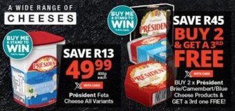 Checkers Président Feta Cheese All Variants offer
