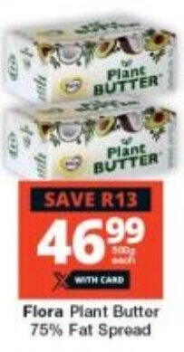 Flora Plant Butter 75% Fat Spread