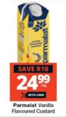 Checkers Parmalat Vanilla Flavoured Custard offer