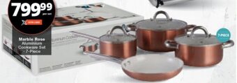 Checkers Marble Rose Aluminium Cookware Set -7-Piece offer