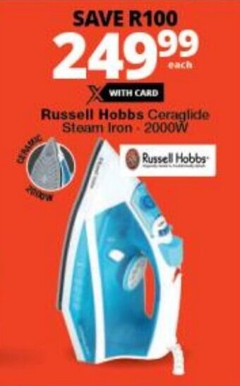 Russell Hobbs Ceraglide Steam Iron 2000W