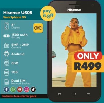 Checkers Hisense U605 Smartphone 3G offer