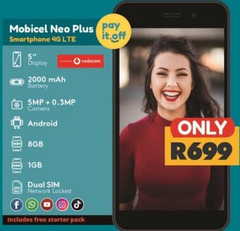 Mobicel Neo Plus Smartphone 4G LTE