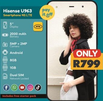 Checkers Hisense U963 Smartphone 4G LTE offer