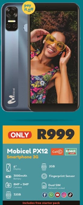 Checkers Mobicel PX12 Smartphone 3G offer