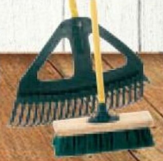 Checkers Lasher Rake & Broom Combo Green and Yellow offer
