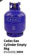 Leroy Merlin Cadac 9kg gas cylinder empty 81434056 offer