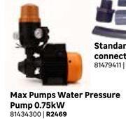 Leroy Merlin Max pumps water pressure pump 0.75kw 81434300 offer