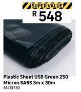 Leroy Merlin Plastic sheet usb green 250 micron sabs 3m x 30m 81413730 offer