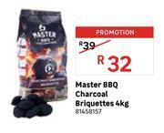 Leroy Merlin Master bbq charcoal briquettes 4kg 81458157 offer