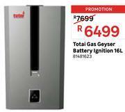 Leroy Merlin Totai gas geyser battery ignition 16l 81481623 offer