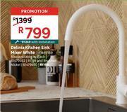 Leroy Merlin Delinia kitchen sink mixer white 81489169 offer