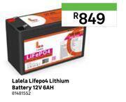 Leroy Merlin Lalela lifep04 lithium battery 12v 6ah 81481552 offer