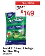 Leroy Merlin Protek 7.1.3 lawn & foliage fertilizer 81426309-10kg offer