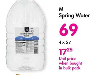 Makro M Spring Water offer