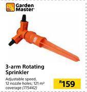 Builders Warehouse Garden master 3 arm rotating sprinkler offer
