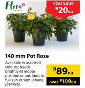 Builders Warehouse Flora 140mm pot rose-each offer