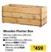 Builders Warehouse Wooden planter box large-900mm x 400mm x 390mm offer