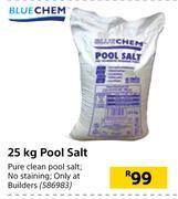 Builders Warehouse Blue chem 25kg pool salt offer
