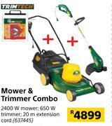 Builders Warehouse Trimtech mower & trimmer combo offer