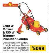Builders Warehouse Wolf garden 2200w mower & 750w trimmer evolution combo offer