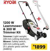 Ryobi 1200w online lawnmower