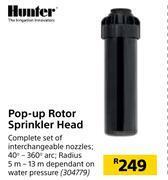 Hunter pop up rotor sprinkler head