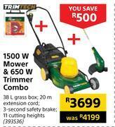 Builders Warehouse Trimtech 1500w mower & 650w trimmer combo offer