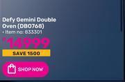 Game Defy gemini double oven db0768 offer